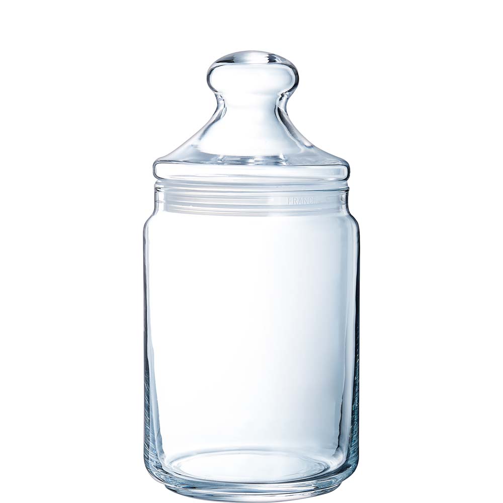 Luminarc Pot Club Dose mit Deckel, 1 Liter, Glas, transparent, 1 Stück