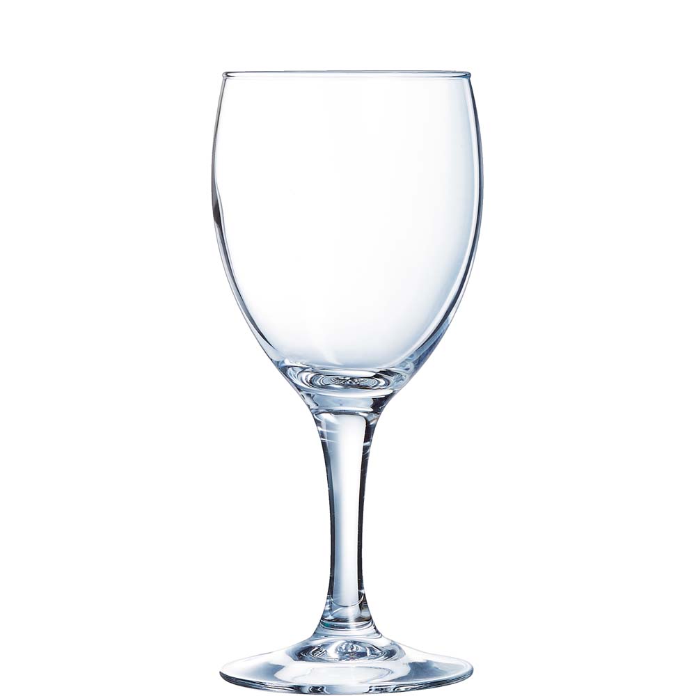 Arcoroc Elegance Weinkelch, 245ml, mit Füllstrich bei 0.2l, Glas, transparent, 12 Stück