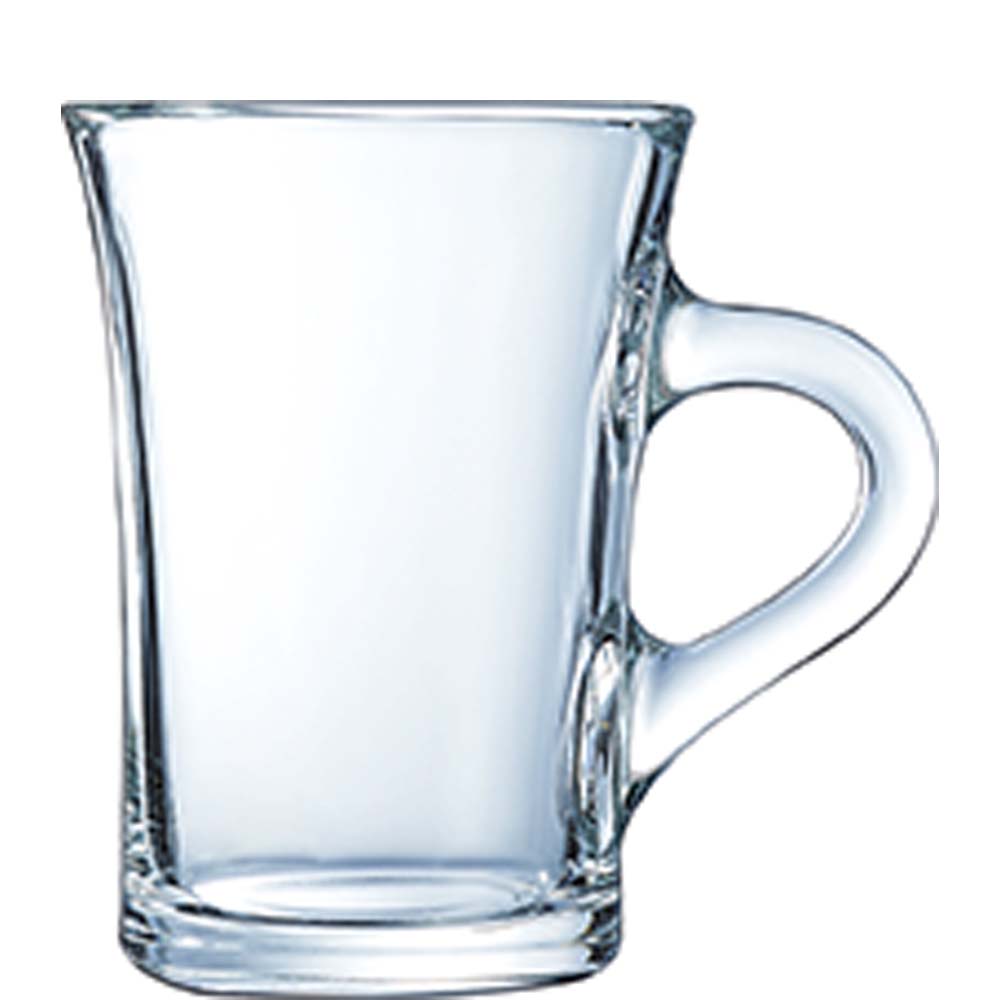 Arcoroc Wien Teeglas, Jagerteeglas, 230ml, Glas gehärtet, transparent, 6 Stück