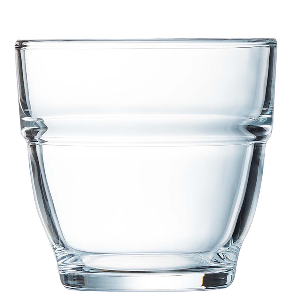 Arcoroc Forum Tumbler, Trinkglas, stapelbar, 230ml, Glas gehärtet, transparent, 6 Stück