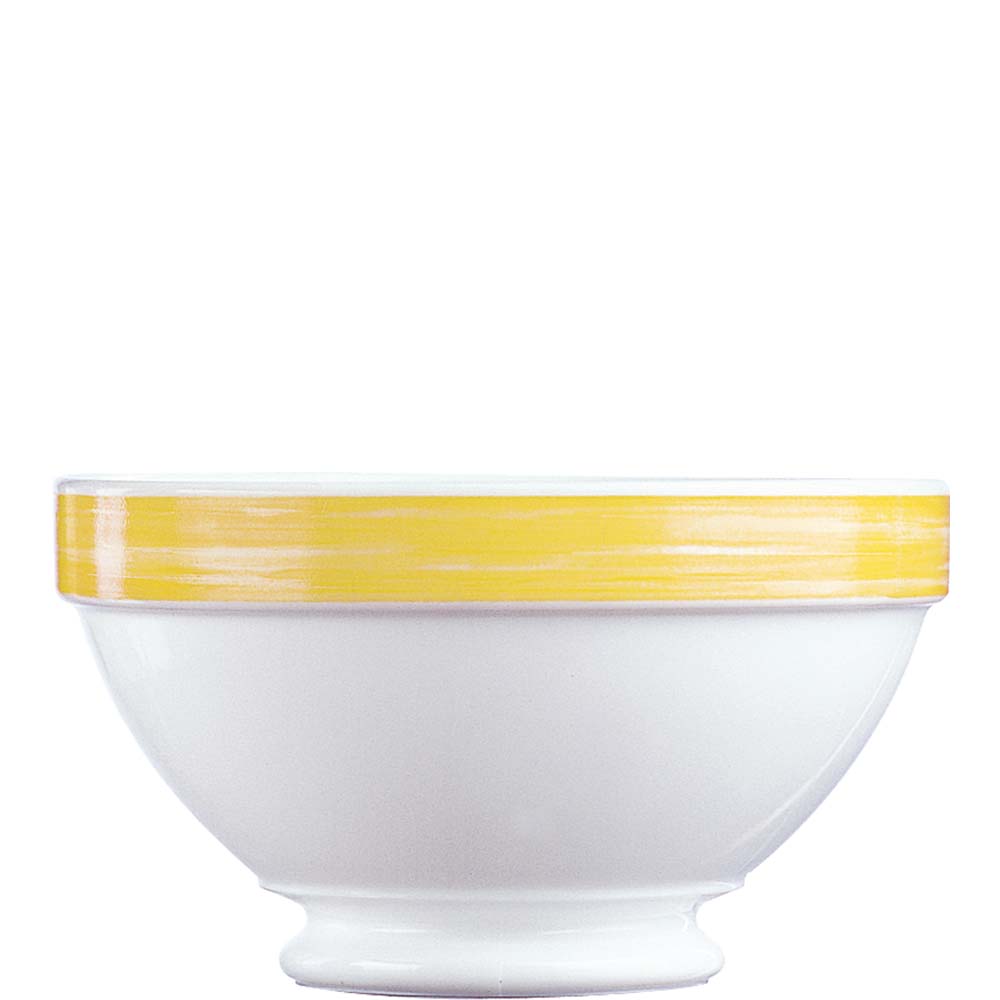 Arcoroc Brush Yellow Suppennapf, stapelbar, 510ml, Opal, gelb, 6 Stück
