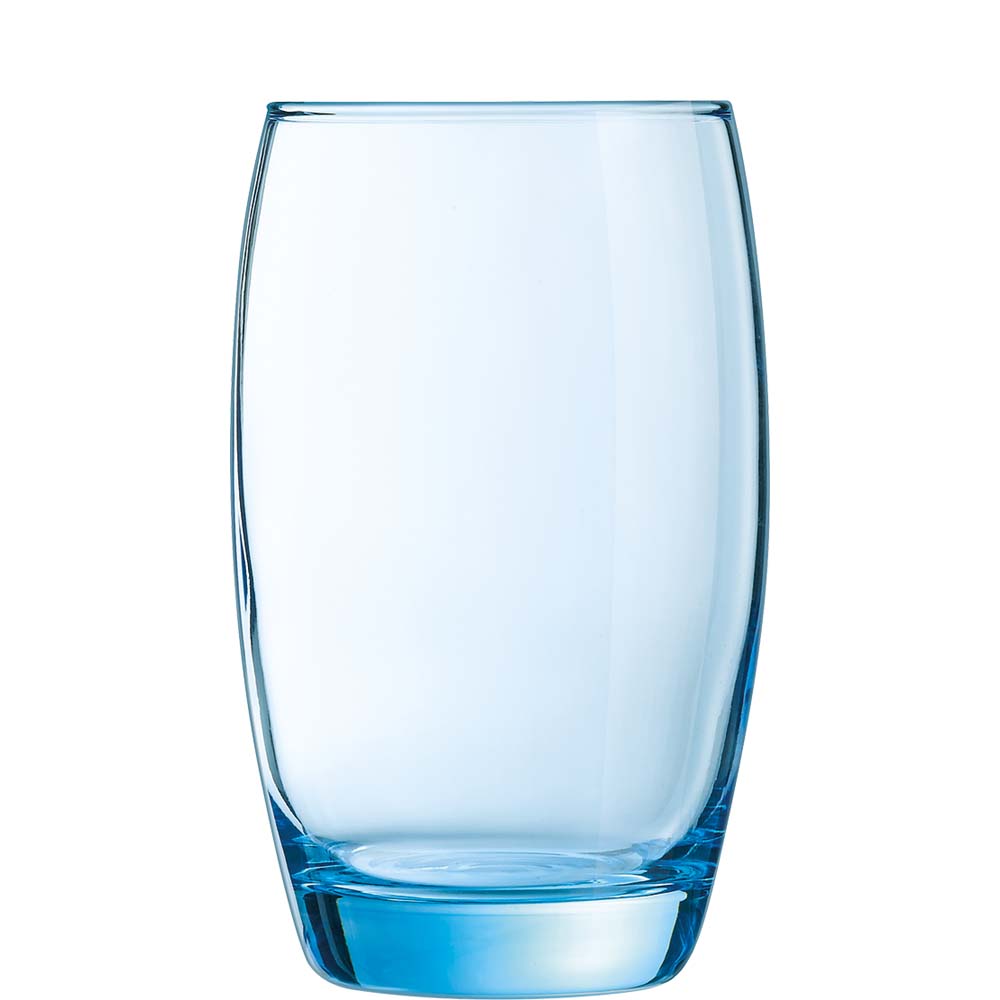 Arcoroc Salto Ice Blue Longdrink, 350ml, mit Füllstrich bei 0.3l, Glas, blau, 6 Stück