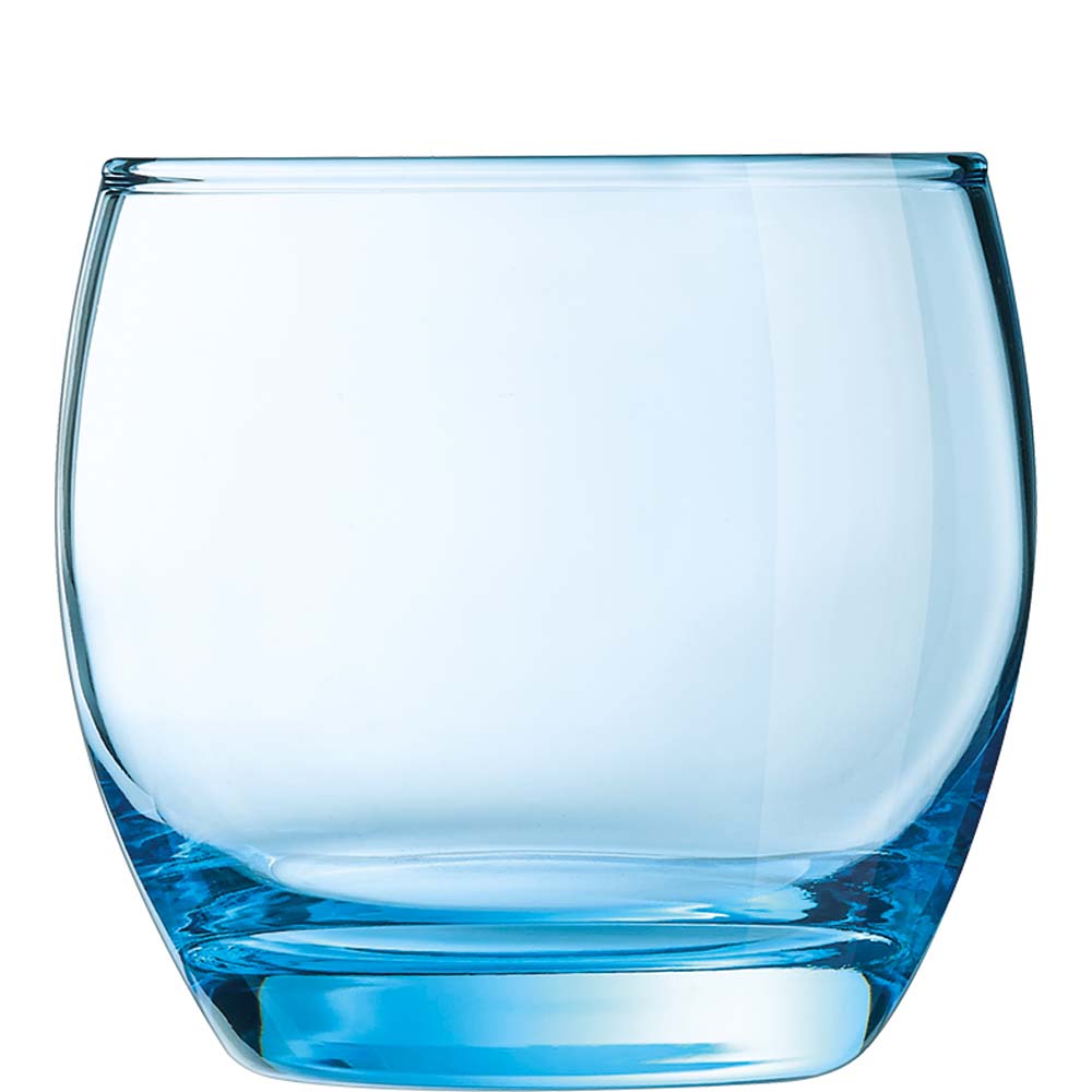Arcoroc Salto Ice Blue Tumbler, Trinkglas, 320ml, Glas, transparent, 6 Stück