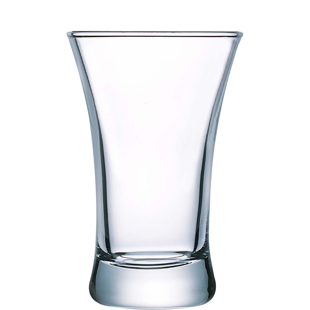 Arcoroc Hot Shot Schnapsglas, Shotglas, Stamper, 70ml, Glas, transparent, 12 Stück