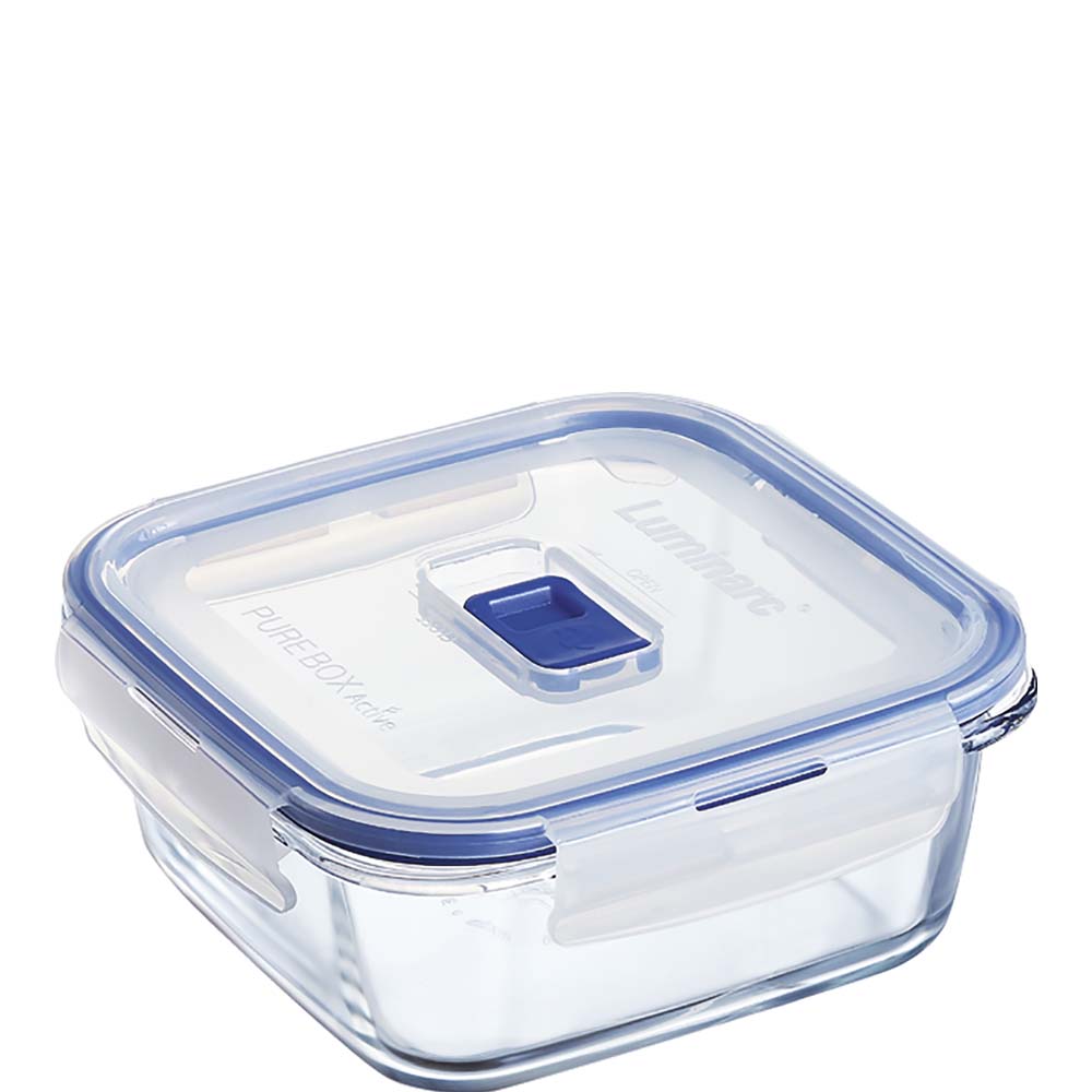 Luminarc Pure Box Active quadratisch, 760ml, Glas gehärtet, transparent, 1 Stück