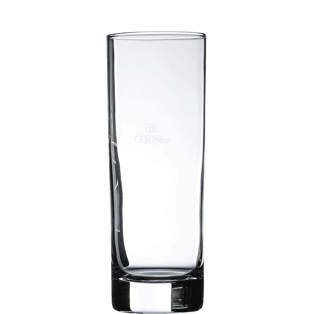 Arcoroc Islande Longdrink, 360ml, mit Füllstrich bei 0.2l, Glas, transparent, 6 Stück