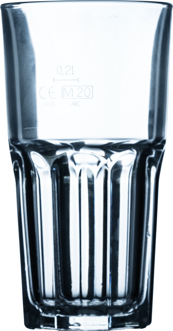 Arcoroc Granity Longdrink, stapelbar, 310ml, mit Füllstrich bei 0.2l, Glas gehärtet, transparent, 6 Stück