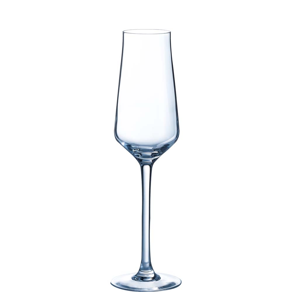 Chef & Sommelier Reveal´Up Sektkelch, Sektglas, 210ml, mit Füllstrich bei 0.1l, Kristallglas, transparent, 6 Stück
