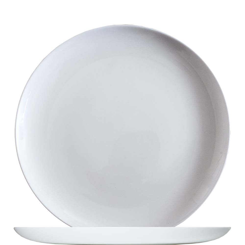 Arcoroc Solutions Uni Pizzaplatte, 32cm, Opal, weiß, 6 Stück
