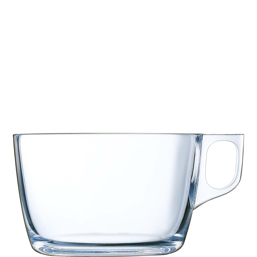Arcoroc Voluto Jumbotasse, 500ml, Glas gehärtet, transparent, 1 Stück