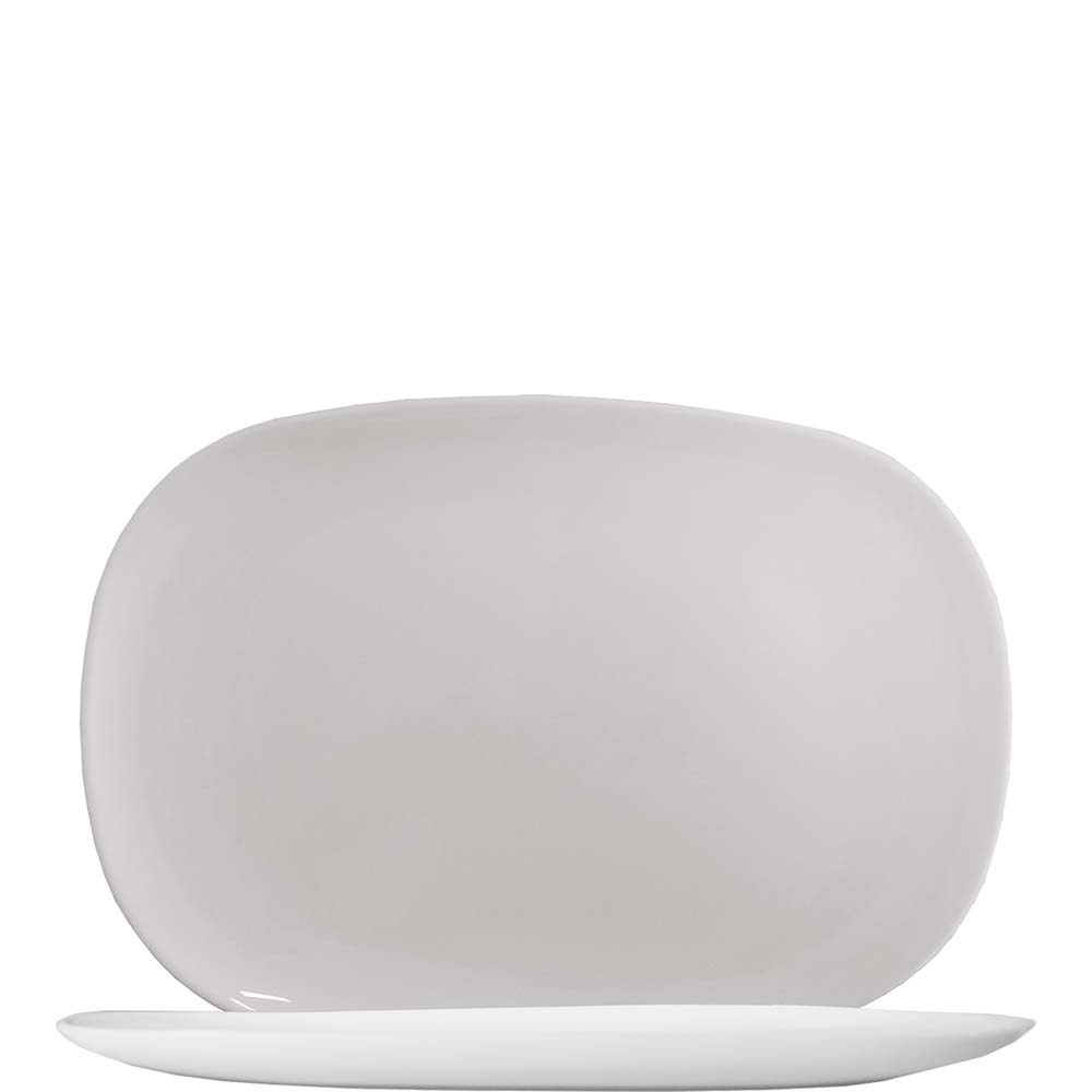 Arcoroc Solutions White Spargel & Haxn Platte, 34.1cm, Opal, weiß, 6 Stück