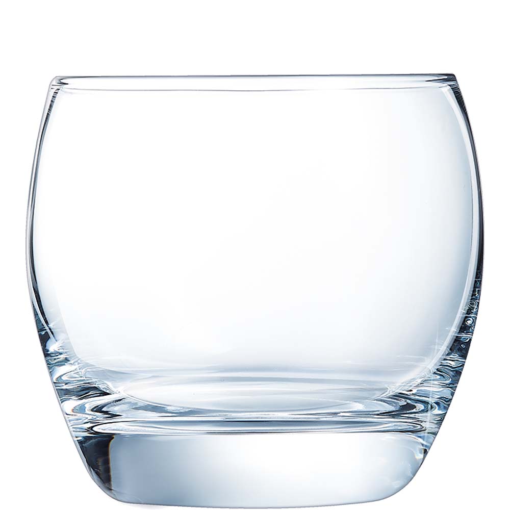 Arcoroc Cabernet Salto Tumbler, Trinkglas, 320ml, mit Füllstrich bei 0.2l, Glas, transparent, 6 Stück