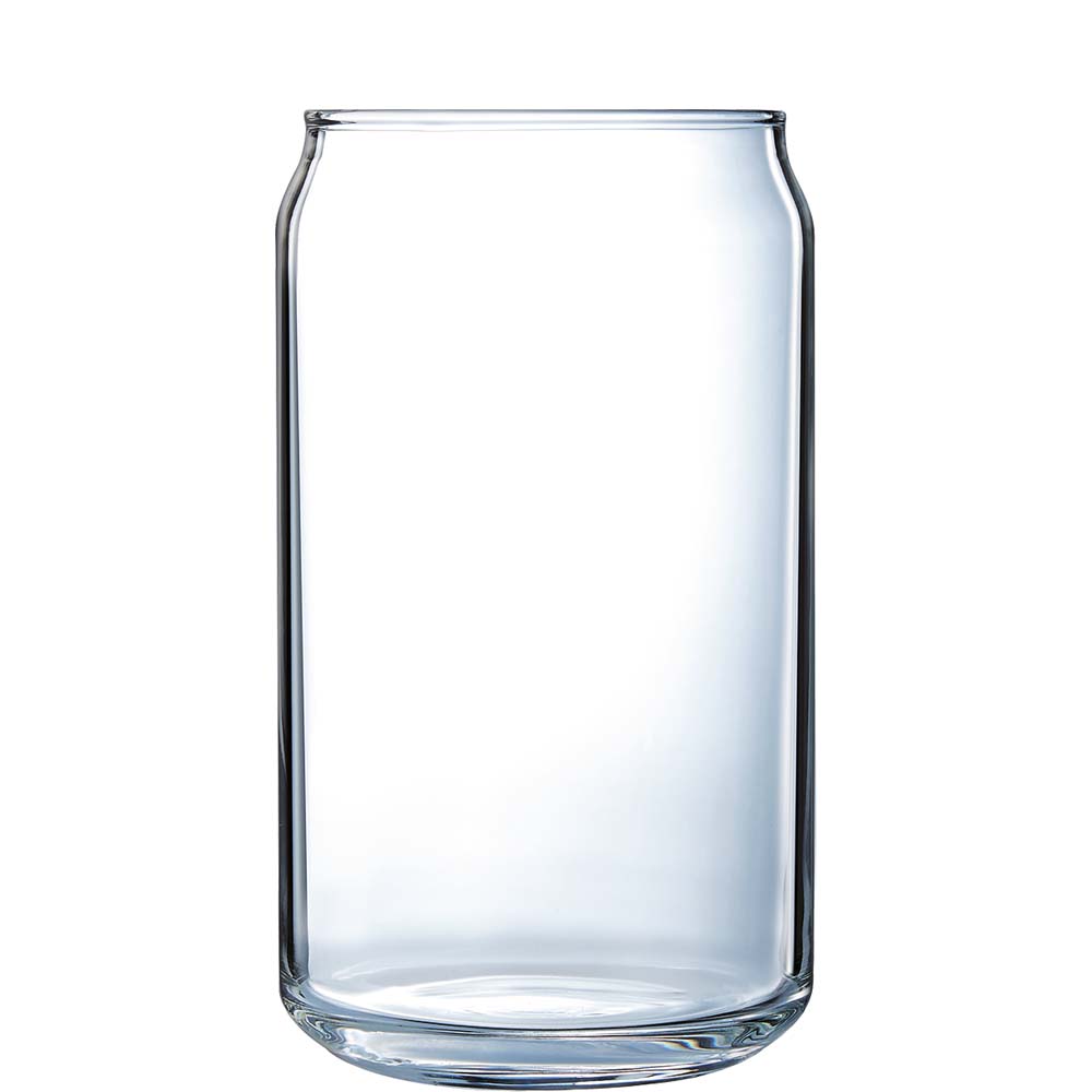 Arcoroc Can Tumbler, Trinkglas, 470ml, mit Füllstrich bei 0.4l, Glas, transparent, 6 Stück