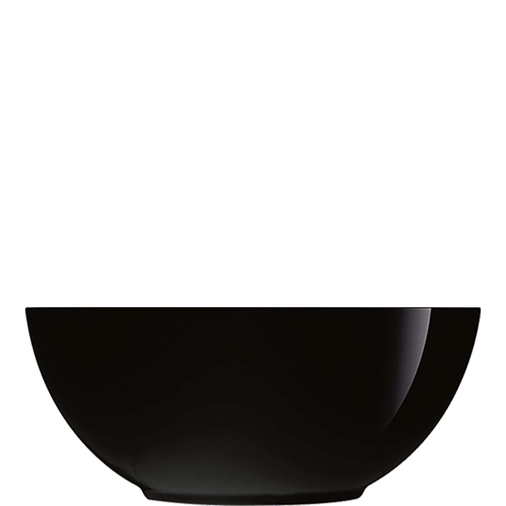 Luminarc Diwali Black Schale, 12.2cm, 400ml, Glas gehärtet, schwarz, 6 Stück