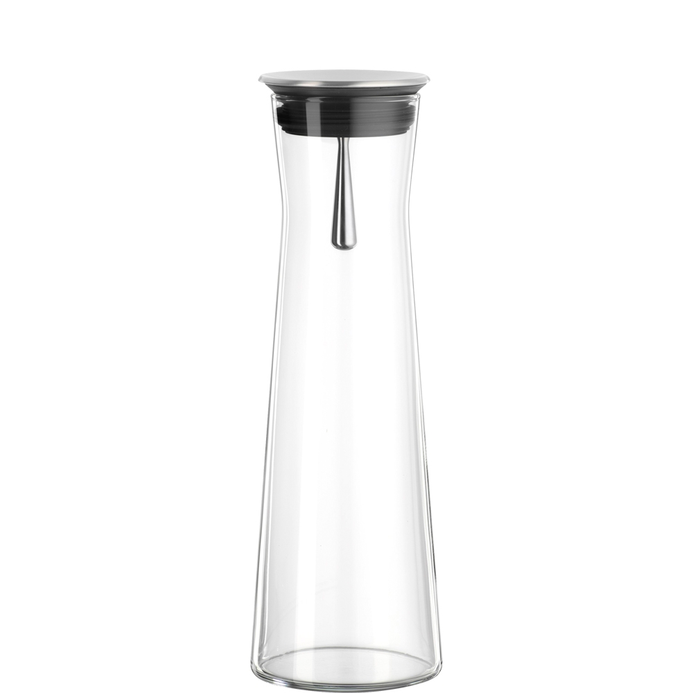 Bohemia Cristal Indis Karaffe mit Metallspout, 1.1 Liter, Glas, transparent, 1 Stück